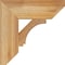 Ekena Millwork Imperial Slat Rough Sawn Bracket, Western Red Cedar, 4"W x 14"D x 14"H BKT04X14X14IMP06RWR - alternate 4